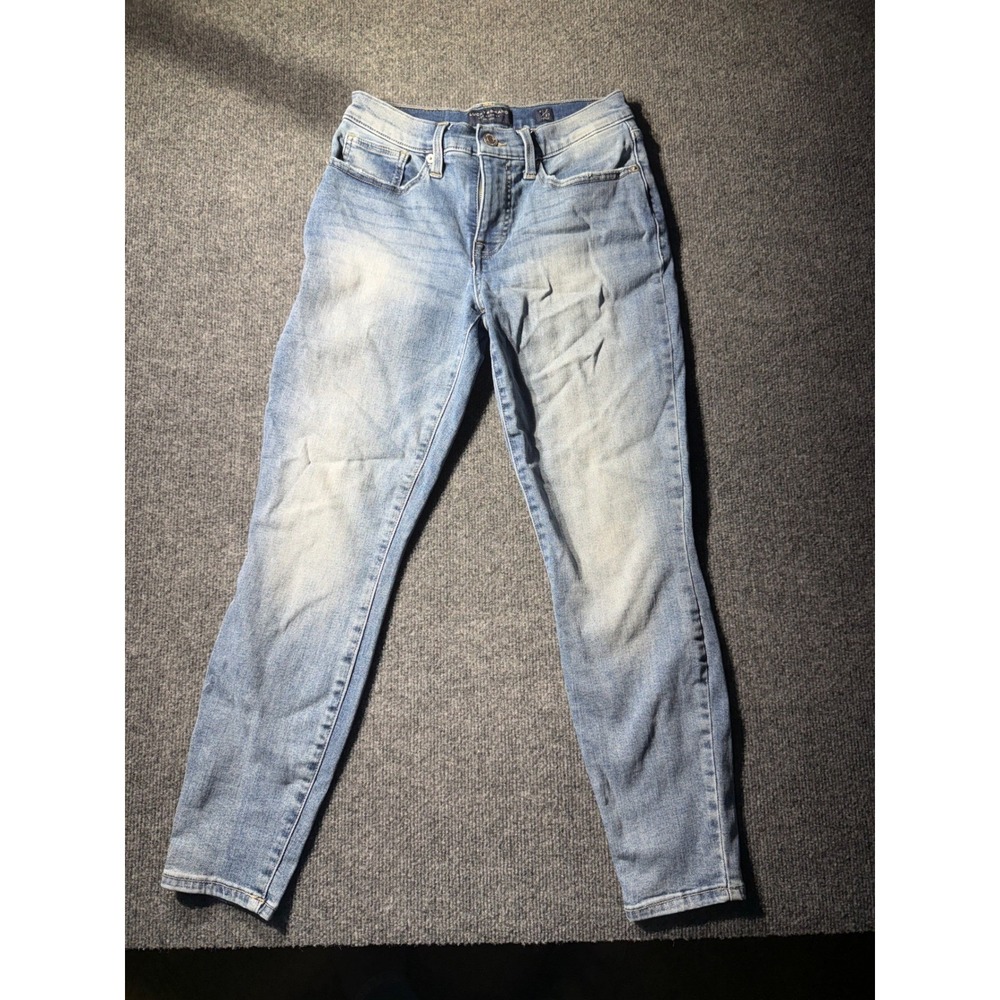 Lucky Brand Mid Rise Ava Skinny Jeans Light Wash Blue Ankle Denim 4/27 7WP10707‎